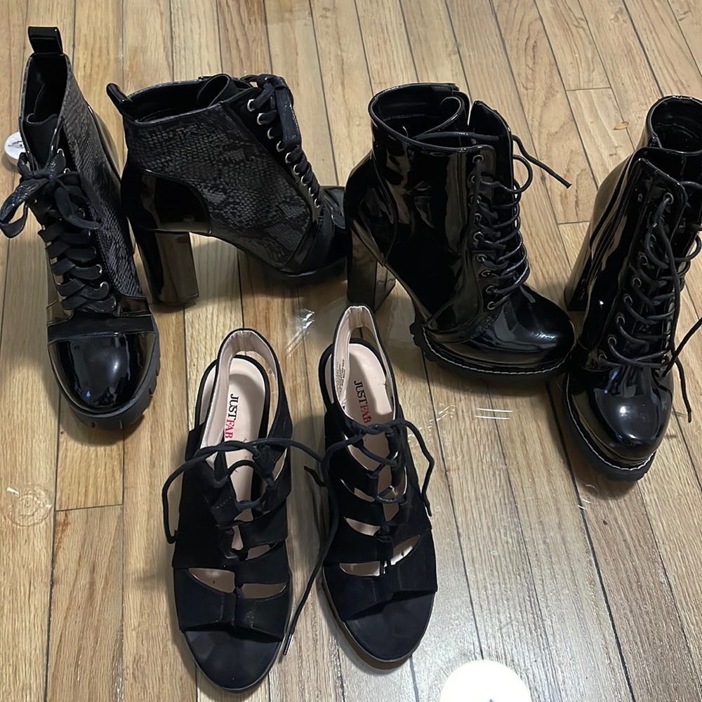 Lot of chunky heels